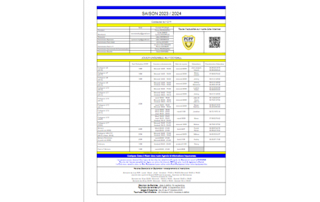 Infos Année 2023/2024